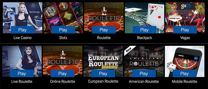 Jeux Betway Casino
