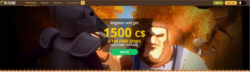screenshot bob casino bonus