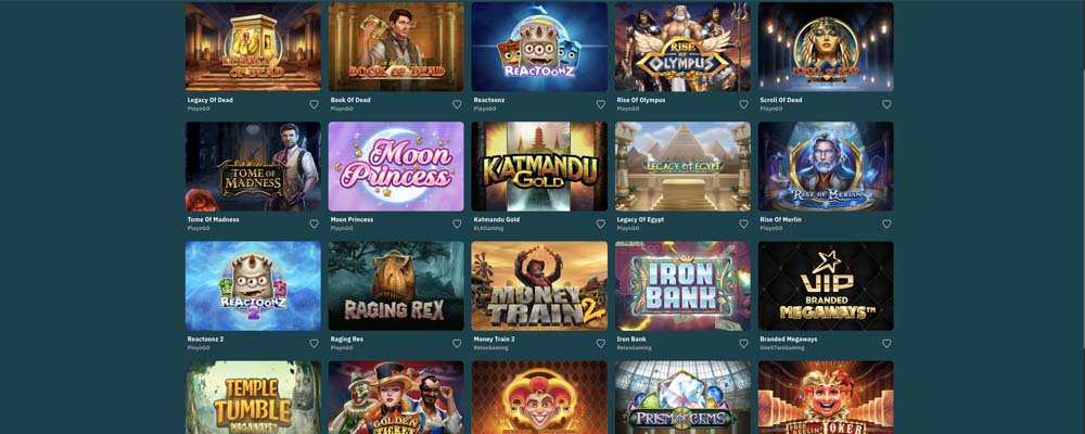 screenshot arcanebet games