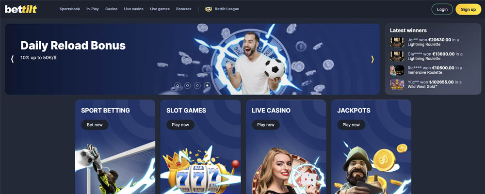 screenshot bettilt interface